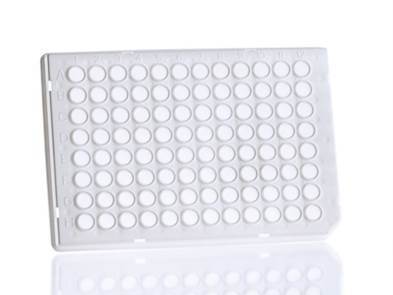 96 Well Semi-Skirted PCR Plate, Roche Style